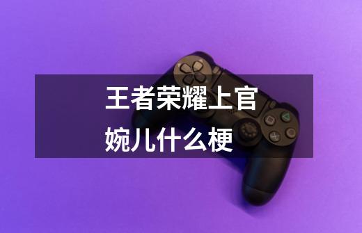 王者荣耀上官婉儿什么梗-第1张-游戏信息-龙启网