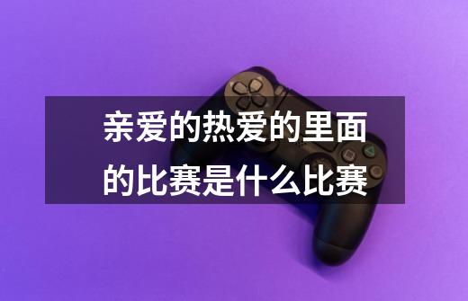 亲爱的热爱的里面的比赛是什么比赛-第1张-游戏信息-龙启网