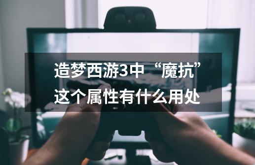 造梦西游3中“魔抗”这个属性有什么用处-第1张-游戏信息-龙启网