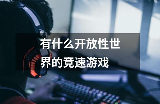 有什么开放性世界的竞速游戏-第1张-游戏信息-龙启网