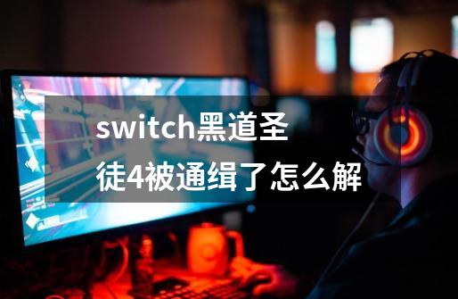 switch黑道圣徒4被通缉了怎么解-第1张-游戏信息-龙启网