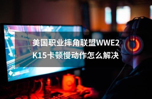 美国职业摔角联盟WWE2K15卡顿慢动作怎么解决-第1张-游戏信息-龙启网