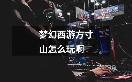 梦幻西游方寸山怎么玩啊-第1张-游戏信息-龙启网