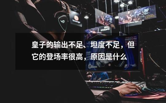 皇子的输出不足、坦度不足,但它的登场率很高,原因是什么-第1张-游戏信息-龙启网