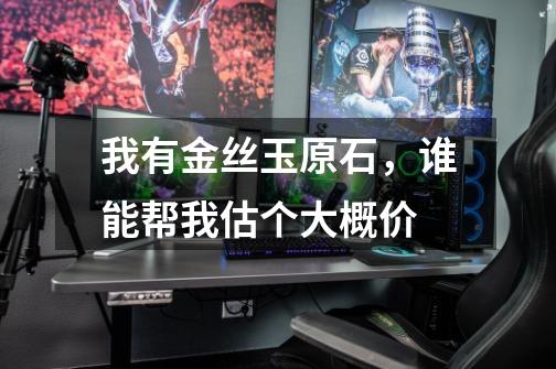 我有金丝玉原石，谁能帮我估个大概价-第1张-游戏信息-龙启网