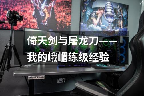 倚天剑与屠龙刀——我的峨嵋练级经验-第1张-游戏信息-龙启网