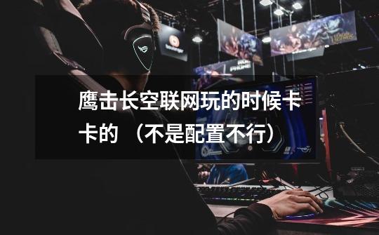 鹰击长空联网玩的时候卡卡的 （不是配置不行）-第1张-游戏信息-龙启网