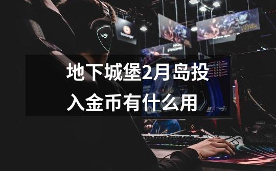 地下城堡2月岛投入金币有什么用-第1张-游戏信息-龙启网