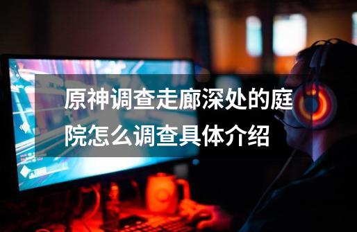 原神调查走廊深处的庭院怎么调查具体介绍-第1张-游戏信息-龙启网