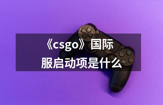 《csgo》国际服启动项是什么-第1张-游戏信息-龙启网