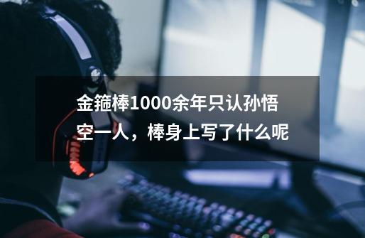 金箍棒1000余年只认孙悟空一人,棒身上写了什么呢-第1张-游戏信息-龙启网
