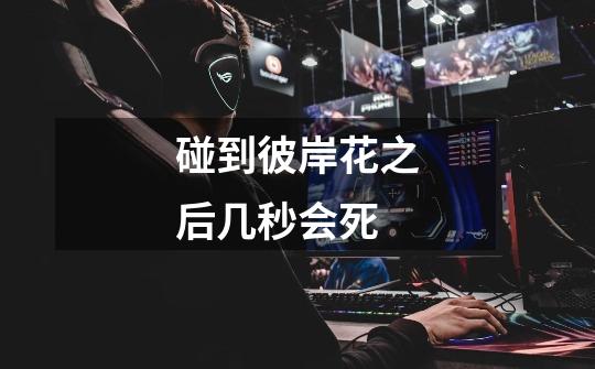 碰到彼岸花之后几秒会死-第1张-游戏信息-龙启网