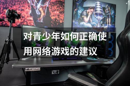 对青少年如何正确使用网络游戏的建议-第1张-游戏信息-龙启网
