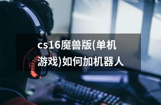 cs1.6魔兽版(单机游戏)如何加机器人-第1张-游戏信息-龙启网