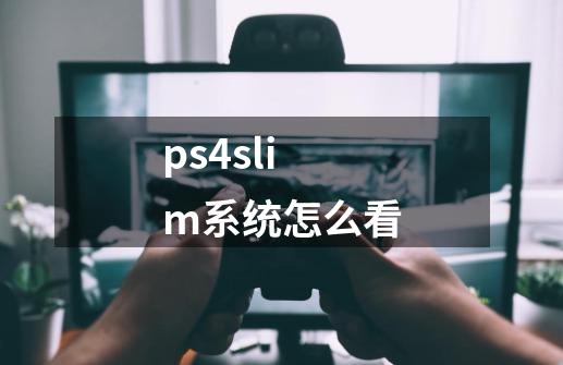 ps4slim系统怎么看-第1张-游戏信息-龙启网