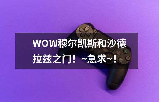 WOW穆尔凯斯和沙德拉兹之门！~急求~！-第1张-游戏信息-龙启网