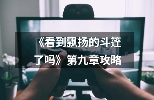 《看到飘扬的斗篷了吗》第九章攻略-第1张-游戏信息-龙启网