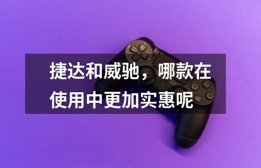 捷达和威驰,哪款在使用中更加实惠呢-第1张-游戏信息-龙启网