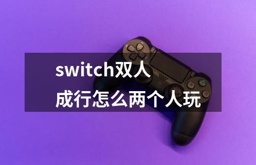 switch双人成行怎么两个人玩-第1张-游戏信息-龙启网