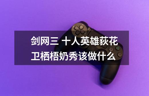 剑网三 十人英雄荻花卫栖梧奶秀该做什么-第1张-游戏信息-龙启网
