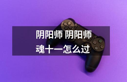 阴阳师 阴阳师魂十一怎么过-第1张-游戏信息-龙启网
