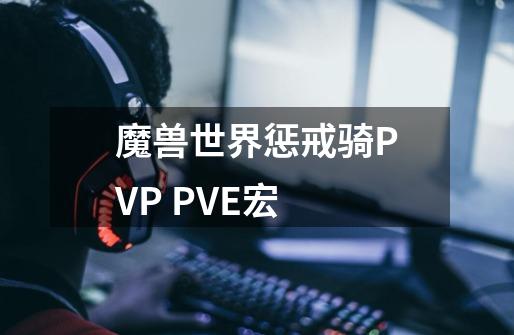 魔兽世界惩戒骑PVP PVE宏-第1张-游戏信息-龙启网