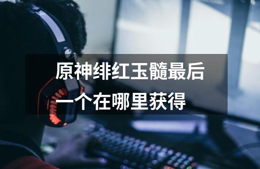 原神绯红玉髓最后一个在哪里获得-第1张-游戏信息-龙启网