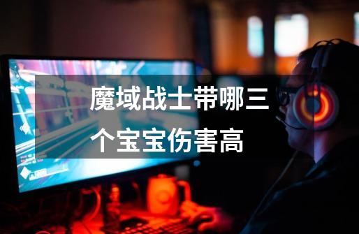 魔域战士带哪三个宝宝伤害高-第1张-游戏信息-龙启网