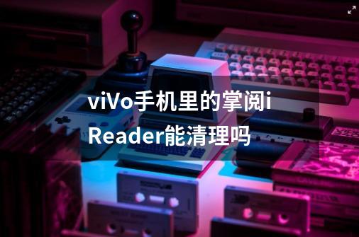 viVo手机里的掌阅iReader能清理吗-第1张-游戏信息-龙启网