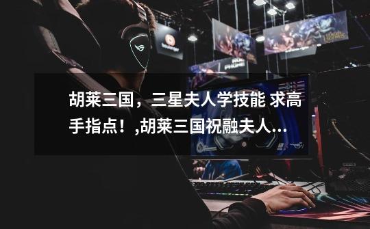 胡莱三国,三星夫人学技能 求高手指点!,胡莱三国祝融夫人最佳技能搭配-第1张-游戏信息-龙启网