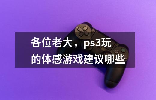 各位老大,ps3玩的体感游戏建议哪些-第1张-游戏信息-龙启网