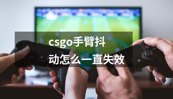 csgo手臂抖动怎么一直失效-第1张-游戏信息-龙启网
