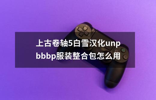 上古卷轴5白雪汉化unpb+bbp服装整合包怎么用-第1张-游戏信息-龙启网