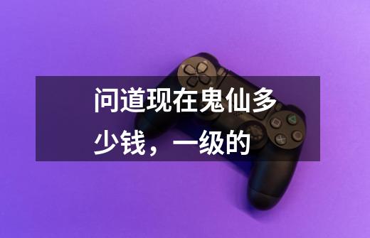问道现在鬼仙多少钱,一级的-第1张-游戏信息-龙启网