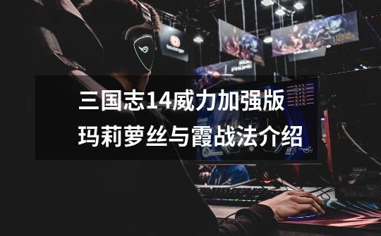 三国志14威力加强版玛莉萝丝与霞战法介绍-第1张-游戏信息-龙启网