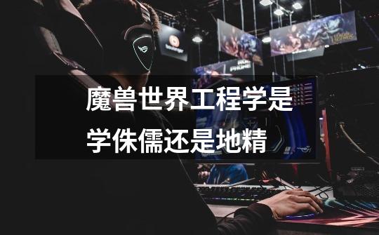 魔兽世界工程学是学侏儒还是地精-第1张-游戏信息-龙启网