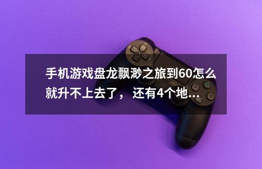 手机游戏盘龙飘渺之旅到60怎么就升不上去了， 还有4个地图怎么也开不了-第1张-游戏信息-龙启网
