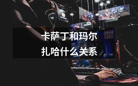 卡萨丁和玛尔扎哈什么关系-第1张-游戏信息-龙启网
