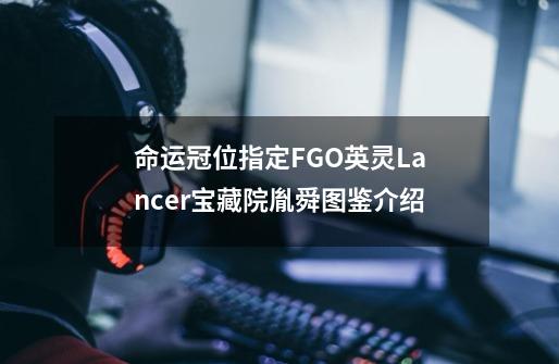 命运冠位指定FGO英灵Lancer宝藏院胤舜图鉴介绍-第1张-游戏信息-龙启网