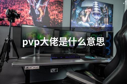pvp大佬是什么意思-第1张-游戏信息-龙启网