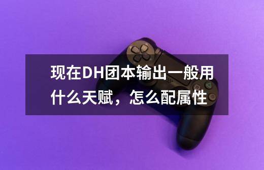 现在DH团本输出一般用什么天赋,怎么配属性-第1张-游戏信息-龙启网
