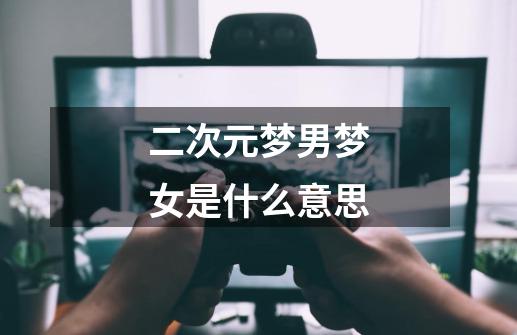 二次元梦男梦女是什么意思-第1张-游戏信息-龙启网