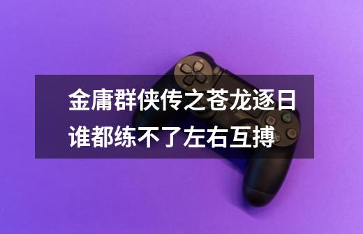 金庸群侠传之苍龙逐日谁都练不了左右互搏-第1张-游戏信息-龙启网