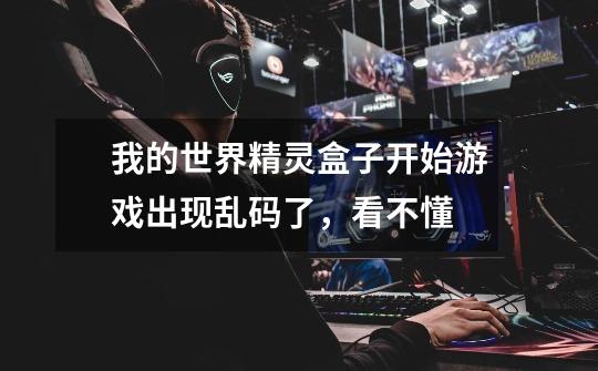 我的世界精灵盒子开始游戏出现乱码了，看不懂-第1张-游戏信息-龙启网
