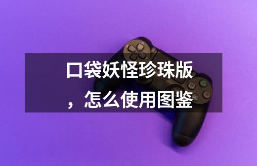 口袋妖怪珍珠版，怎么使用图鉴-第1张-游戏信息-龙启网