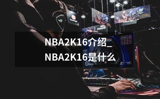 NBA2K16介绍_NBA2K16是什么-第1张-游戏信息-龙启网