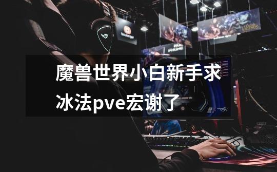 魔兽世界小白新手求冰法pve宏谢了-第1张-游戏信息-龙启网