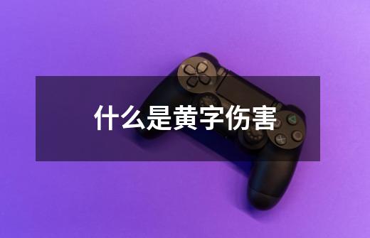 什么是黄字伤害-第1张-游戏信息-龙启网