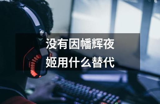 没有因幡辉夜姬用什么替代-第1张-游戏信息-龙启网