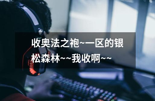 收奥法之袍~一区的银松森林~~我收啊~~-第1张-游戏信息-龙启网